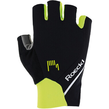 ROECKL IVORY 2 Short Finger Gloves Black/Yellow 2023 0